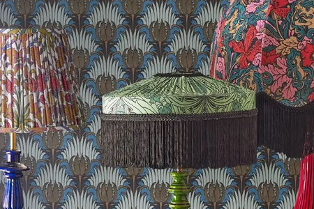 5 archive print lampshades to give your home the maximalist Arts & Crafts look