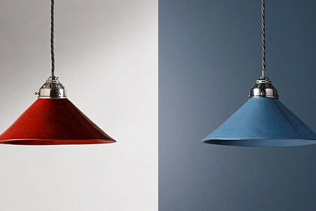 New ceramic shades for pendants and wall lights – gaze at the glaze!