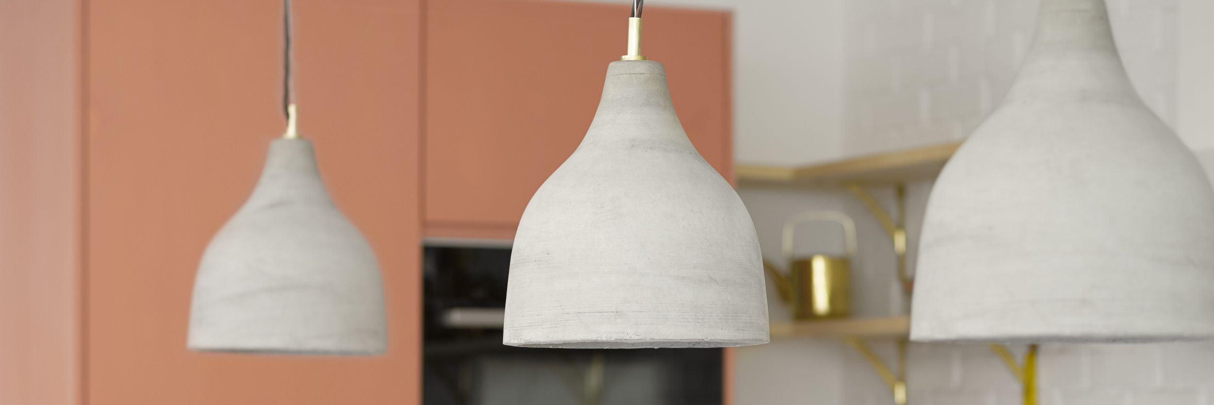 Concrete kitchen pendant deals lights