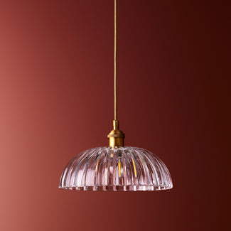 Hartley pendant in clear glass