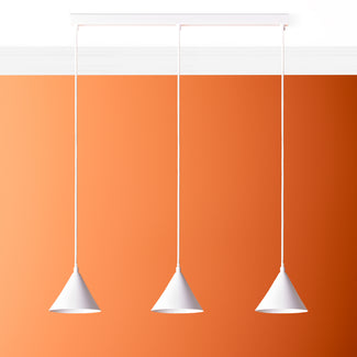 Sway pendant light in white