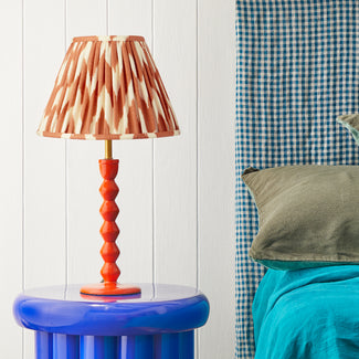 Mildred table lamp in tangerine