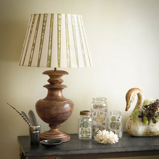 Verona table lamp in burnt wood