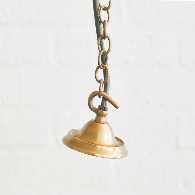 Antique brass deals hanging lantern