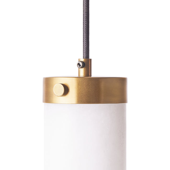Antique Brass Finish Cylindrical Shape Hanging Spot Light Pendant