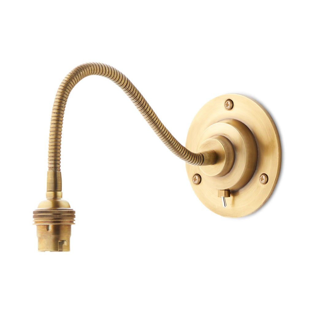 Dimmable Larger Blake picture light in antique brass finish