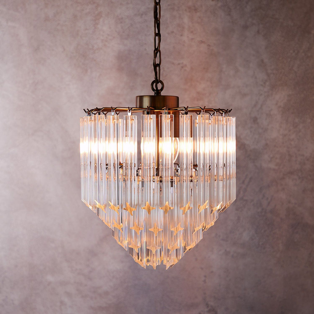 Smaller Leonardo Chandelier | Glass Drop Elegance