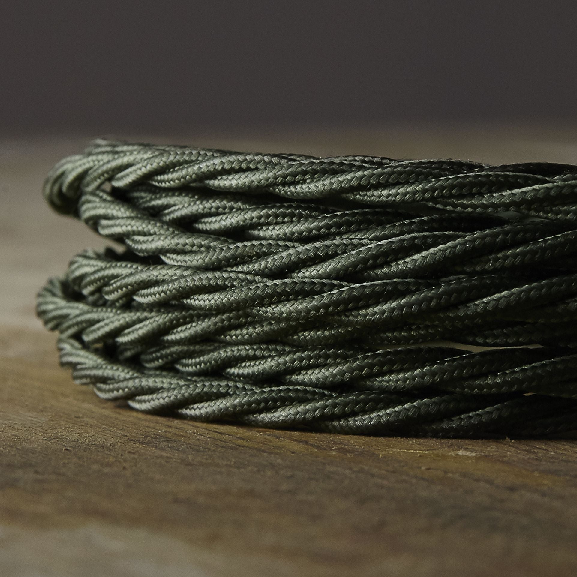 Dark Green Olive Green Braided Oval Rope Cord, Semisoft Trim Cord,  Artificial Silk Cord, Mesh Cord, 6x4mm Approx. 1 Yard/92cm 1 Pc 