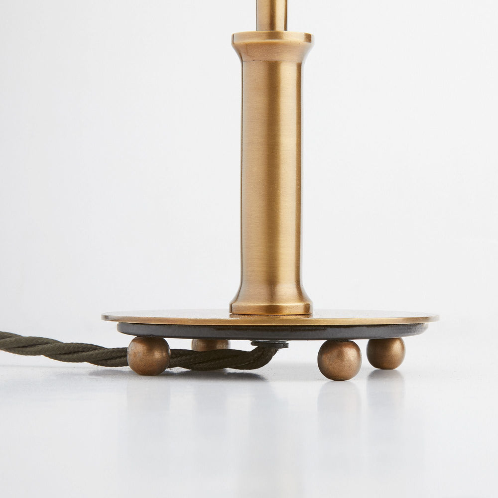 Regular Pod table lamp in antique brass